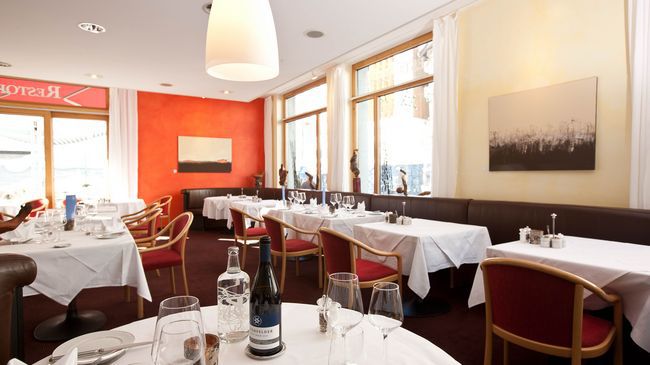 סקואול Badehotel Belvair מסעדה תמונה